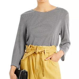 Theory Lowell Square Striped Tee MSRP $140 Great Reviews SZ S M L XL
